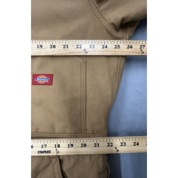 Dickies Duck Insulated Coveralls XL Brown Water Repellent Heavy Duty Work - Picture 14 of 16